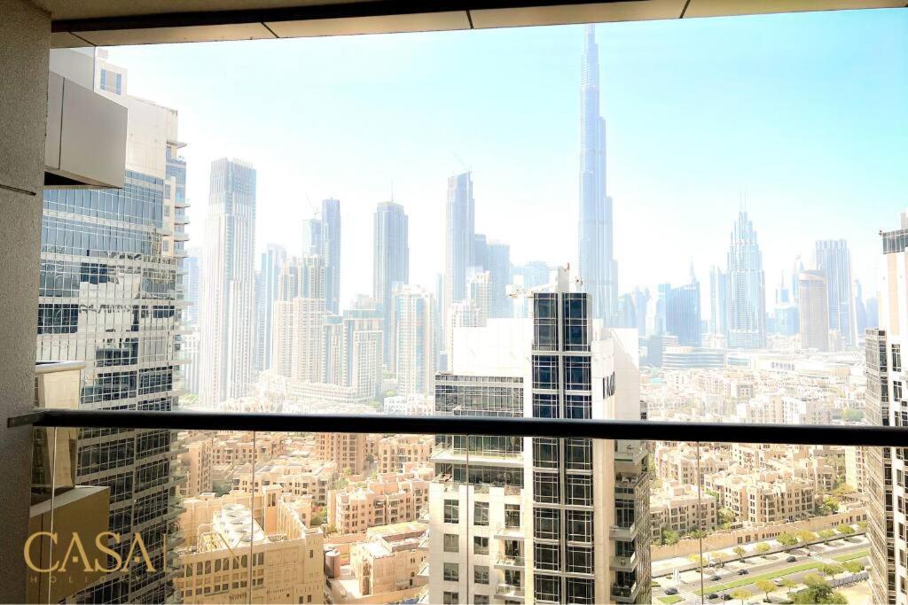 Lovely Big Studio W/ Burj Khalifa View In Downtown Dubai Exterior foto